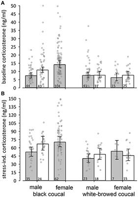 Corticosterone Concentrations Reflect Parental Expenditure in Contrasting Mating Systems of Two <mark class="highlighted">Coucal</mark> Species